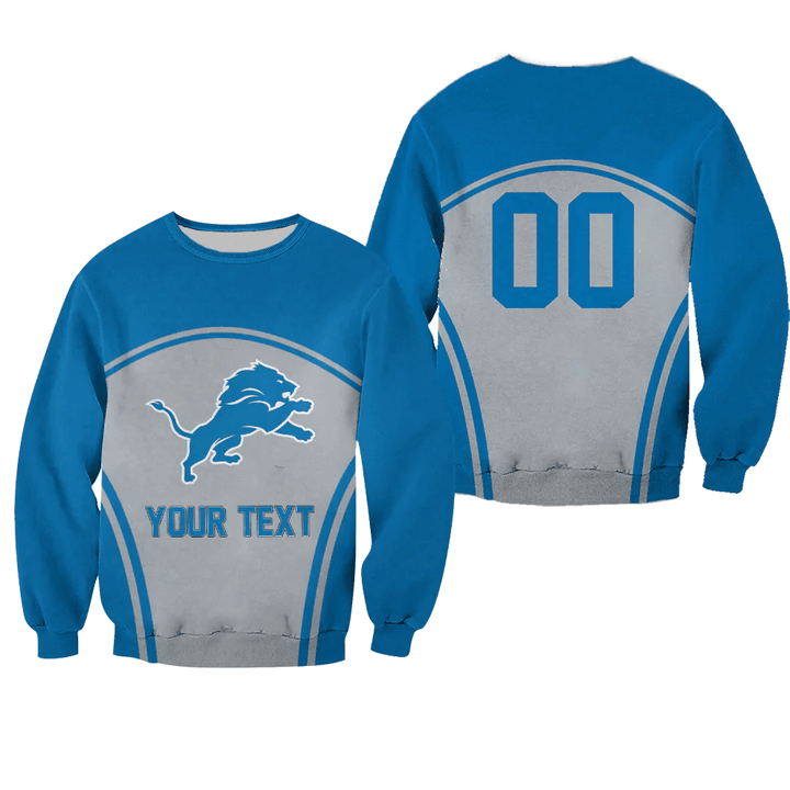Detroit Lions Sweatshirt Curve Style Sport- NFL