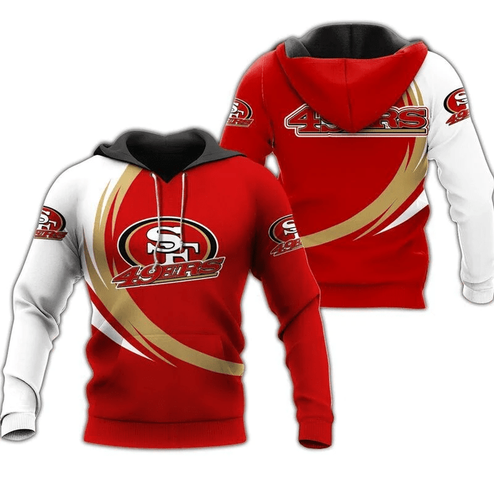 San Francisco 49Ers Hoodie Curve Graphic Gift For Men Print 3D Hoodie