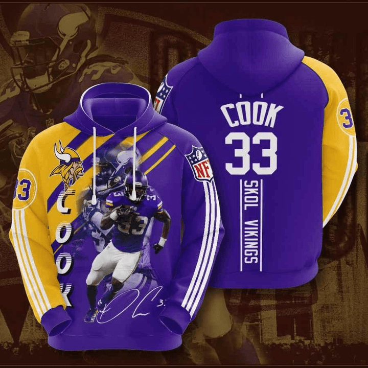 Minnesota Vikings Dalvin Cook Usa 1127 Hoodie Custom For Fans - NFL