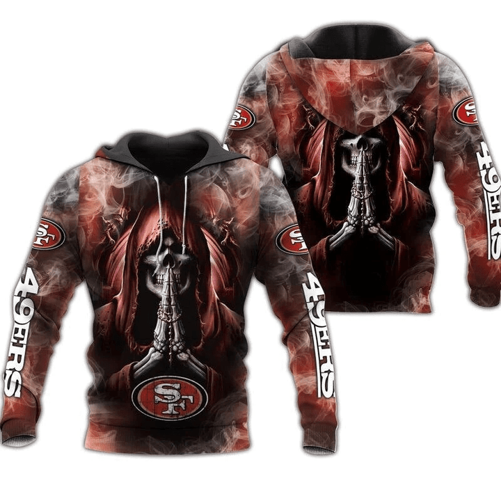 San Francisco 49Ers Hoodies Death Smoke Graphic Gift For Men - NFL