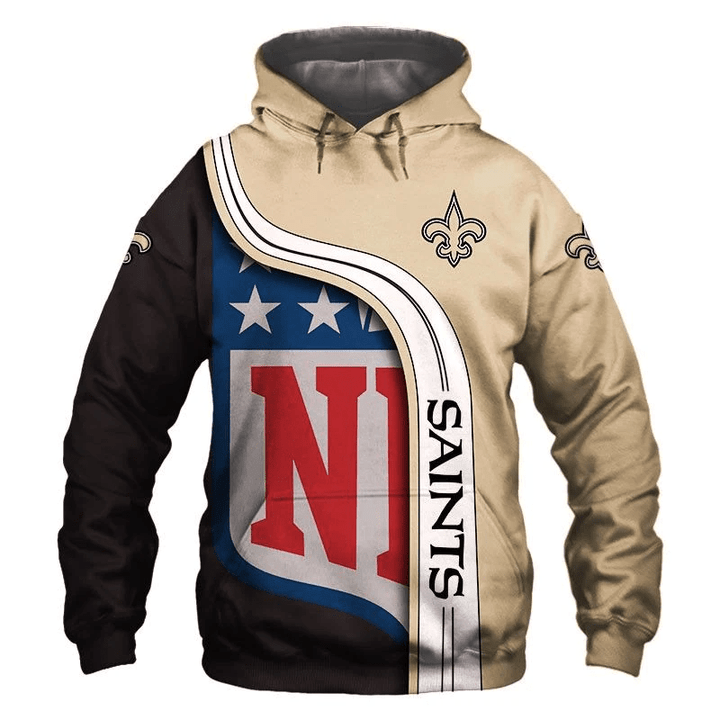 NFL New Orleans Saints And 3D Hoodie Sweatshirt