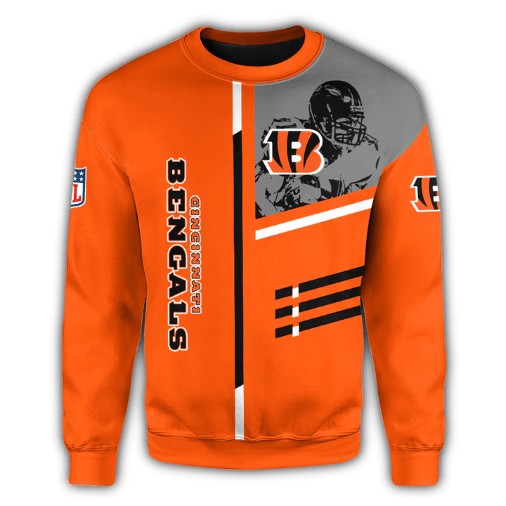 Cincinnati Bengals Sweatshirt Personalized Football For Fan- NFL