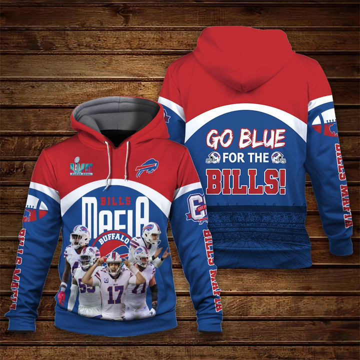 Buffalo Bills Mafia AFC East Champions NFL Print 3D Hoodie