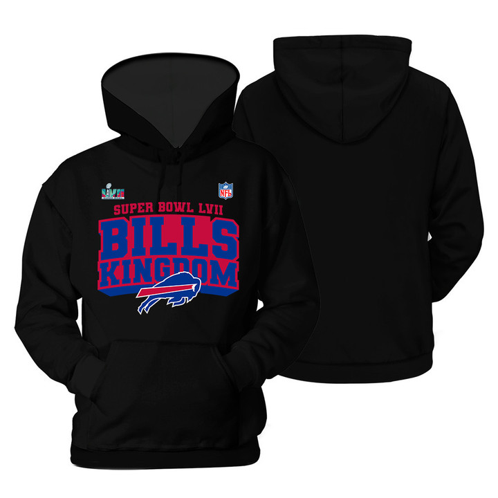 Buffalo Bills Champions 2022 On Black Background Print 2D Hoodie