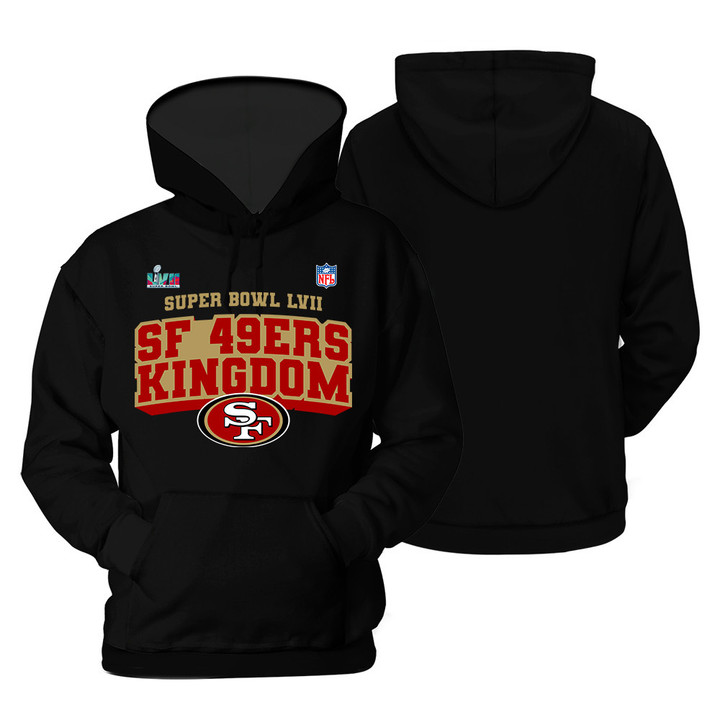 Deliver 7-10 Business Days San Francisco 49ers Champions 2022 On Black Background Print 2D Hoodie