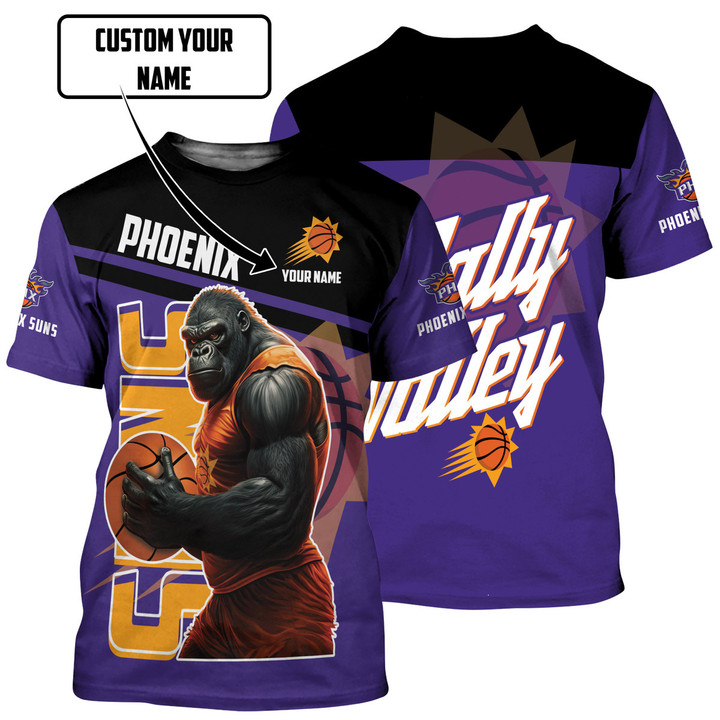 Phoenix Suns Personalized Name 3D T-Shirts Gift For Fan