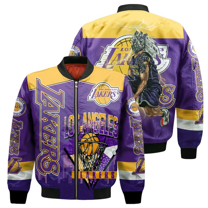 Los Angeles Lakers - National Basketball Association 2023 Unisex 3D Bomber Jacket V2