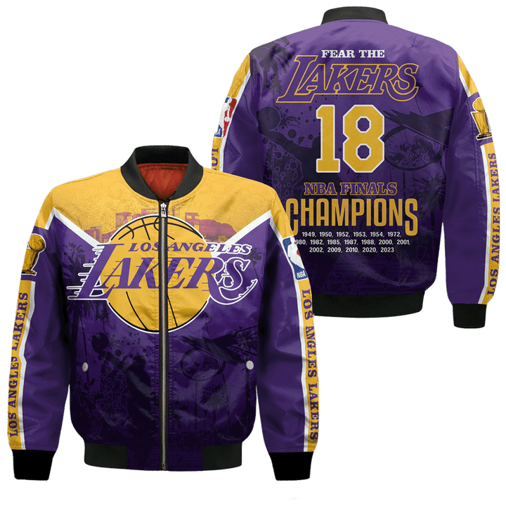 Los Angeles Lakers - National Basketball Association 2023 Unisex 3D Bomber Jacket V1