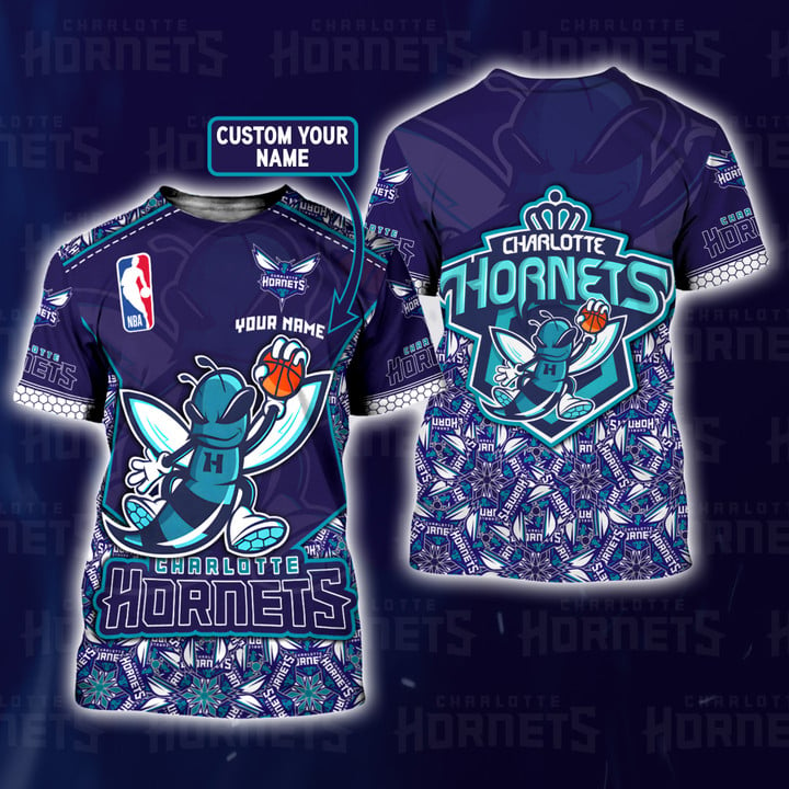 Charlotte Hornets - National Basketball Association 2023 Unisex Customize 3D T-Shirt V1