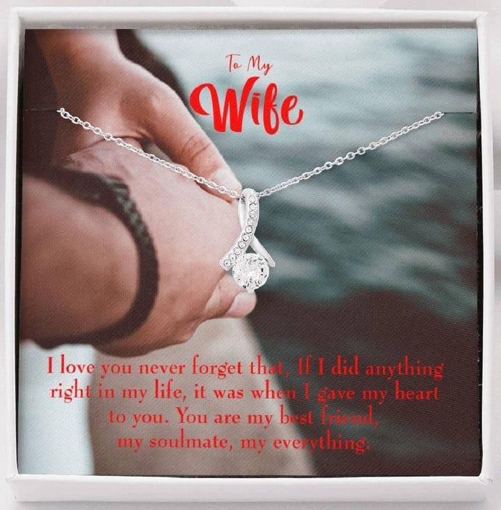 Gift For Wife My Soulmate My Everything Alluring Beauty Necklace