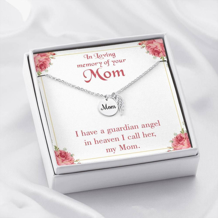 Mom I Love You I Miss You Remembrance Necklace