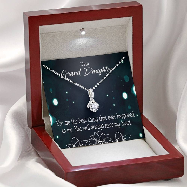 You Are The Best Thing Gift For Granddaughter Alluring Beauty Necklace