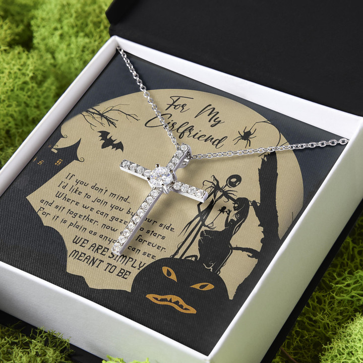 We Are Simply Meant To Gift For Girlfriend CZ Cross Necklace