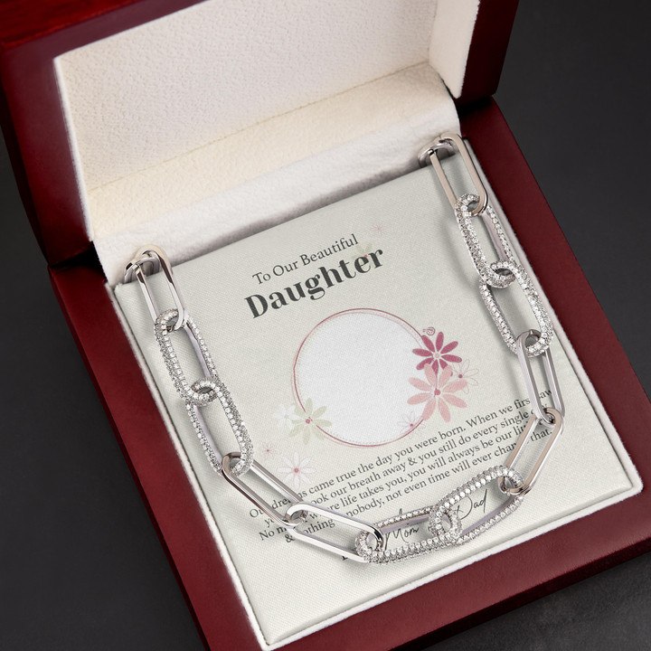 You'll Always Be Our Little Angel Gift For Daughter Forever Linked Necklace