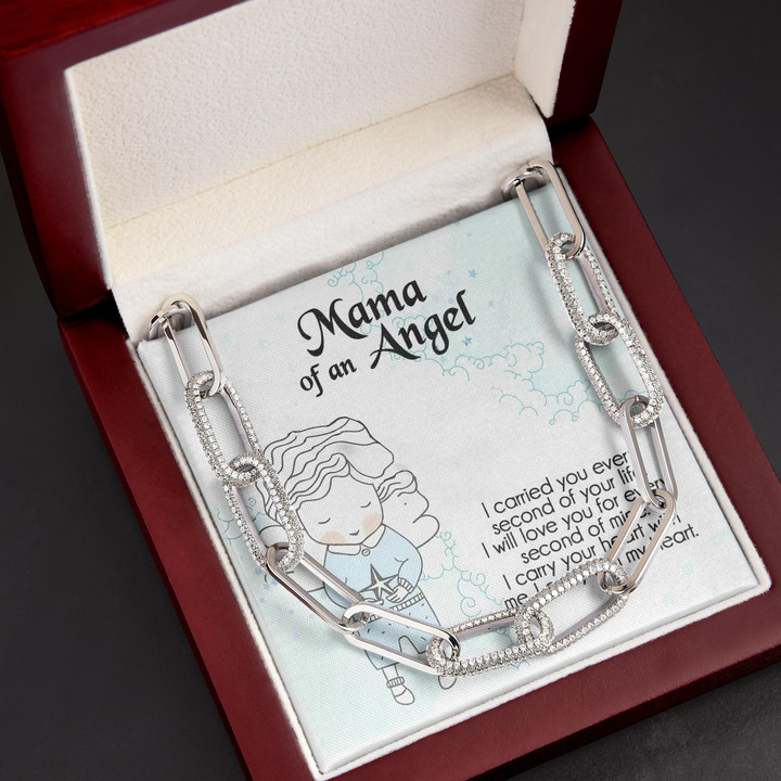 Miscarriage Gift For Mom Mama Of An Angel Forever Linked Necklace