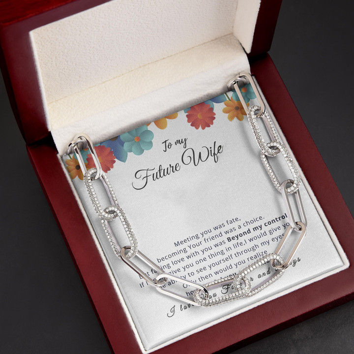 Meeting You Was Fate Gift For Wife Future Wife Forever Linked Necklace