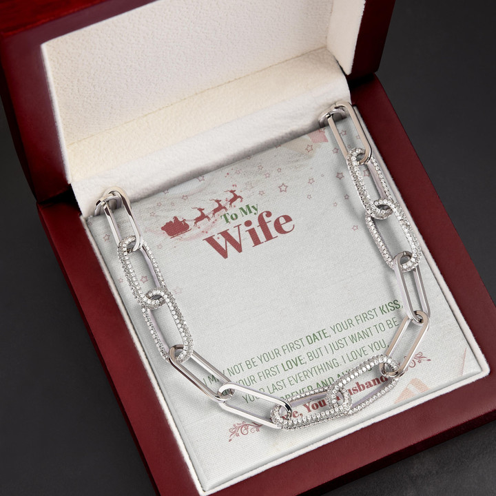 Love You Forever Gift For Wife Santa Forever Linked Necklace