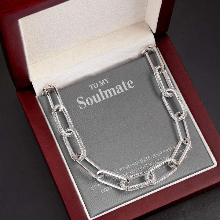 I Love You Forever Gift For Her Soulmate Forever Linked Necklace
