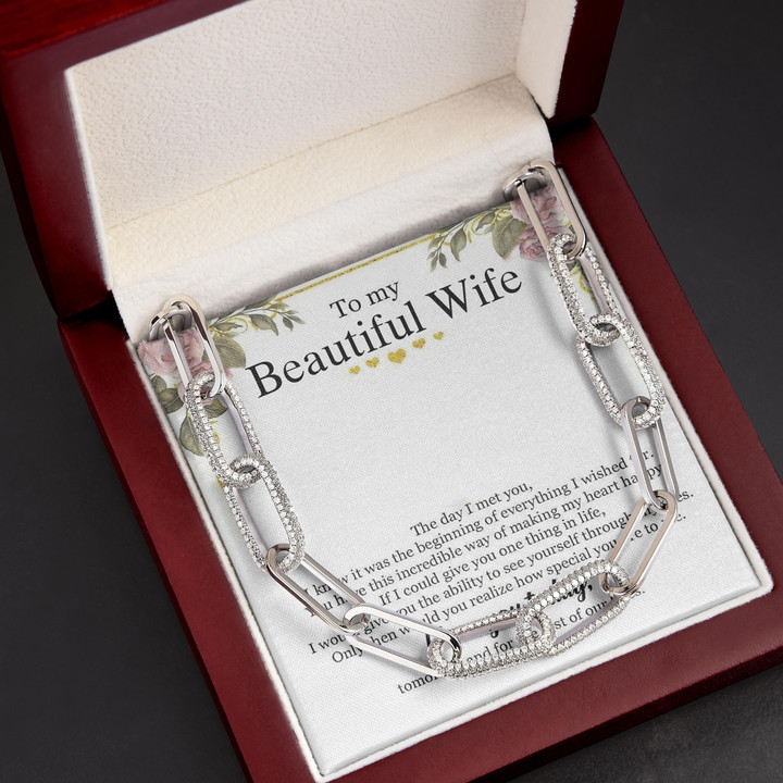 I Love Love You All Times Gift For Wife Forever Linked Necklace