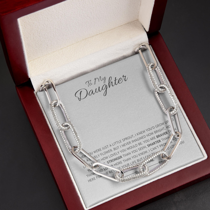 How Lovely You Would Be Gift For Daughter Forever Linked Necklace