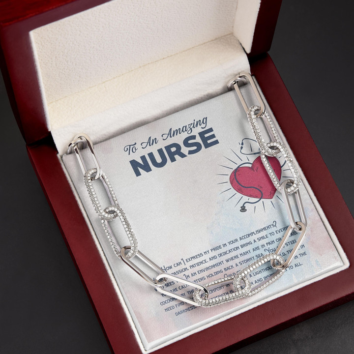 Gift For Wife Nurse Wife I Love You Forever Linked Necklace