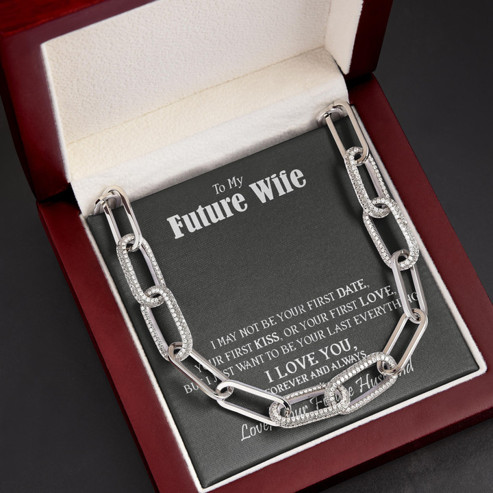 Gift For Wife Future Wife I Love You Forever Linked Necklace