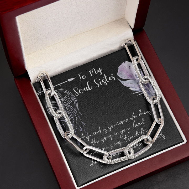 Gift For Sister You Have Forgotten The Words For Soul Sister Forever Linked Necklace