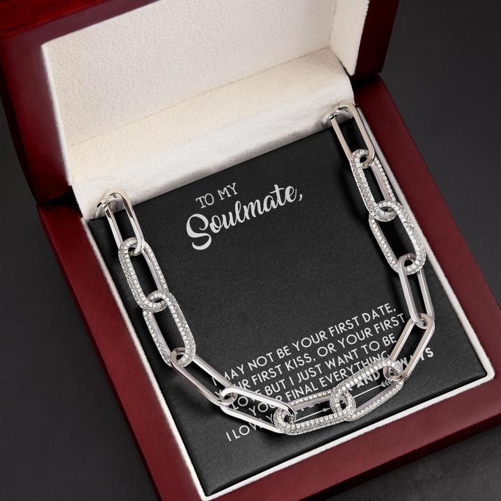 Gift For Her Soulmate Final Everything Gift Forever Linked Necklace