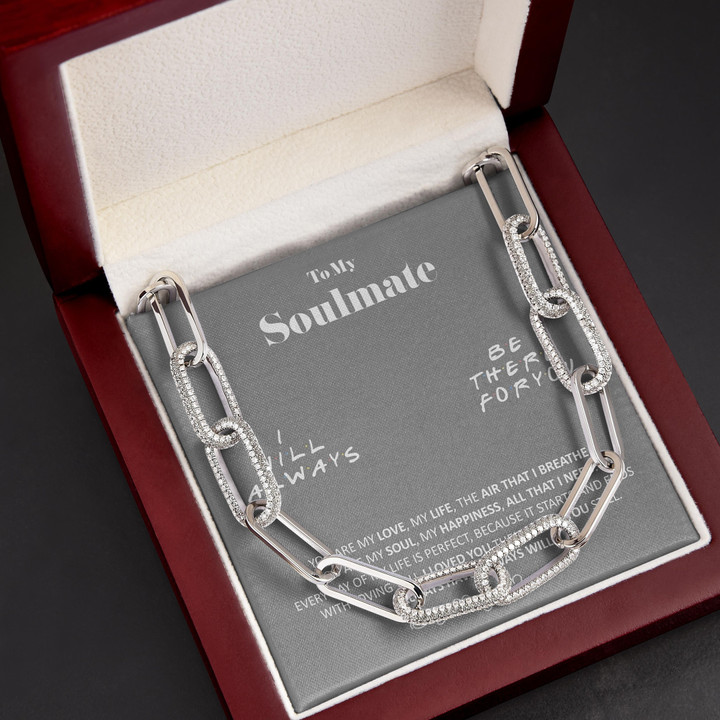 Gift For Her My Soulmate You Are My Love Forever Linked Necklace