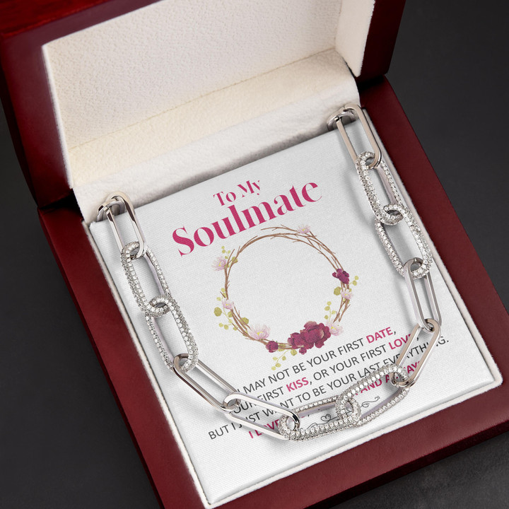 Gift For Her My Soulmate I Love You Forever Forever Linked Necklace
