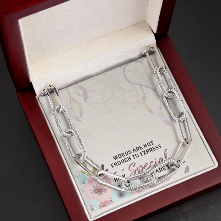 Gift For Her How Special You Are Forever Linked Necklace