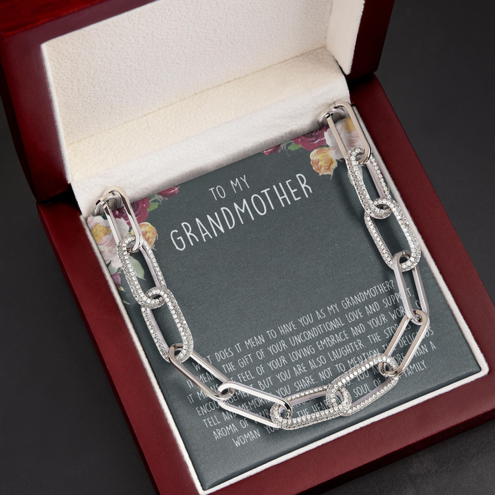Gift For Grandmother You Are The Heart And Soul Of Our Family Forever Linked Necklace