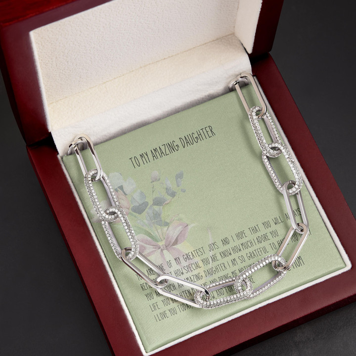 Gift For Daughter You're One Of My Greatest Joys Forever Linked Necklace