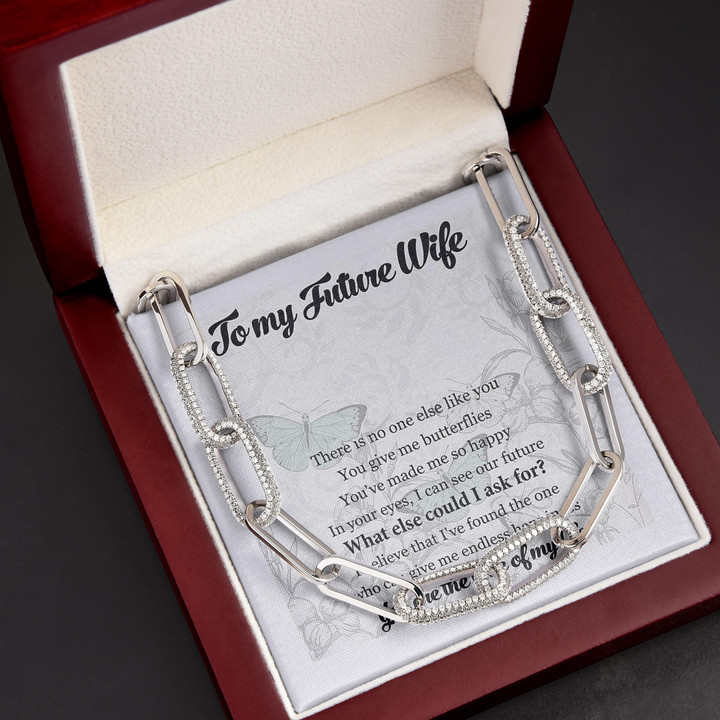 Future Wife You Are The Love Of My Life Gift For Wife Forever Linked Necklace