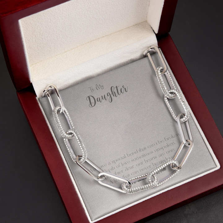 A Link That Can Never Be Undone Gift For Daughter Forever Linked Necklace