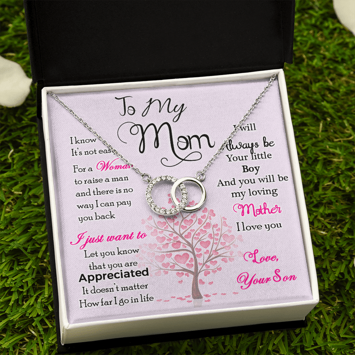 I Will Always Be Your Little Boy Son Gift For Mom My Loving Mother Perfect Pair Necklace