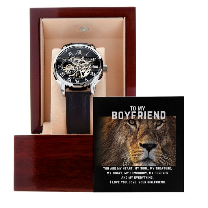 You Are My Heart My Soul My Treasure Gift For Boyfriend Openwork Watch