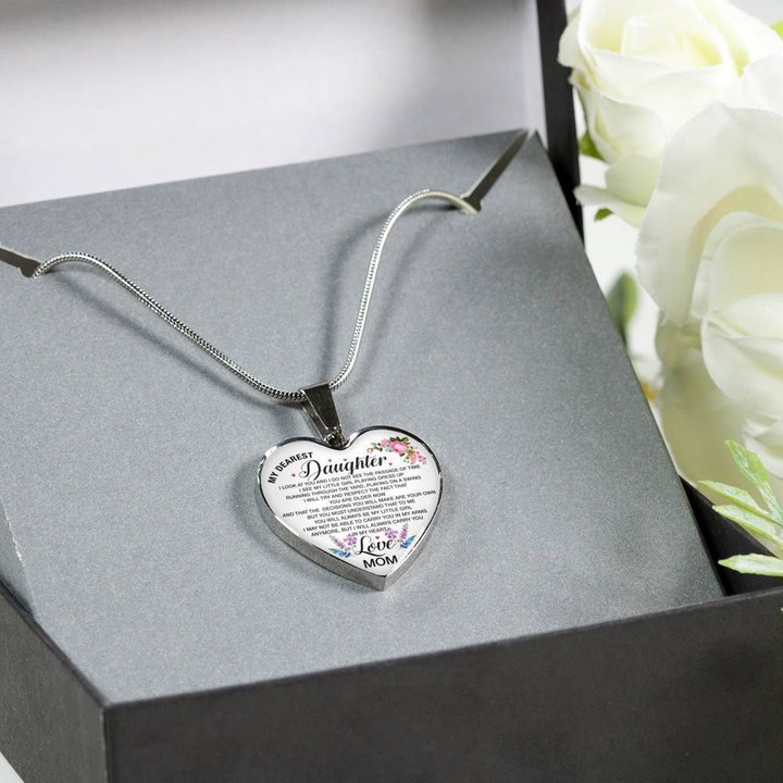Necklace For Daughter From Mom I Love You Jewelry Christmas Gift For Daughter Gst