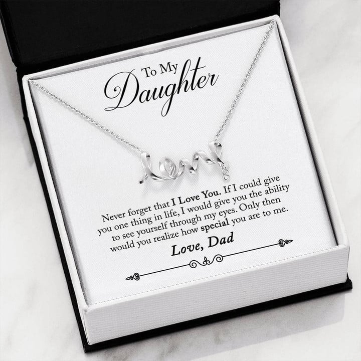 To Daughter From Dad Necklace