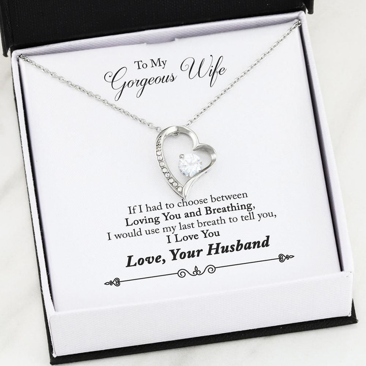 I Love You Forever And Always Gift For Wife Forever Love Necklace