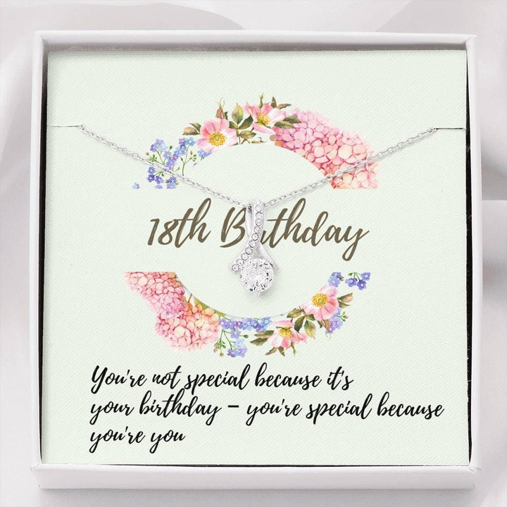 18th Birthday Alluring Beauty Necklace Giving Wife You're Special Because You're You