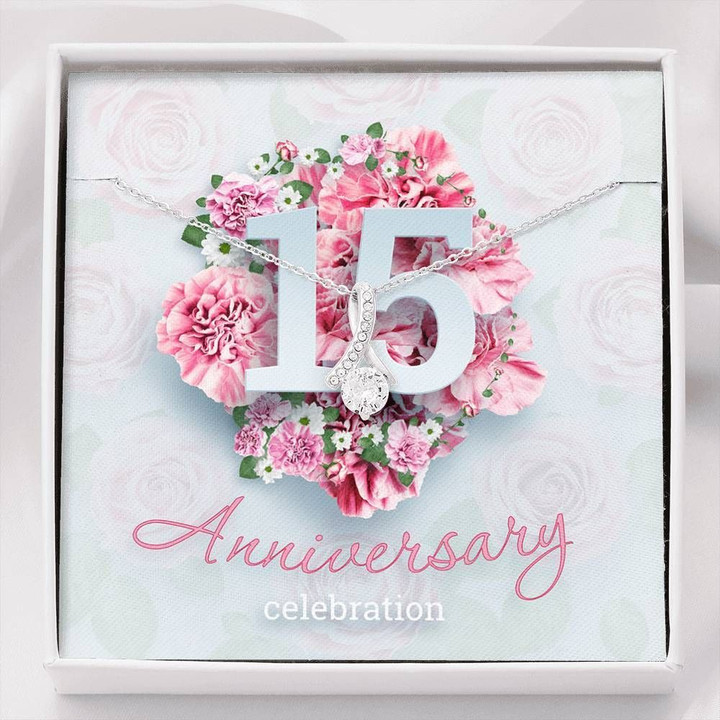 15th Anniversary Celebration Alluring Beauty Necklace Perfect Gift For Parents