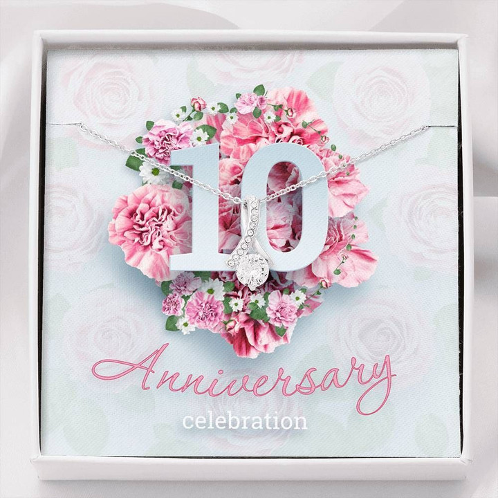 10th Anniversary Celebration Alluring Beauty Necklace Perfect Gift For Wife