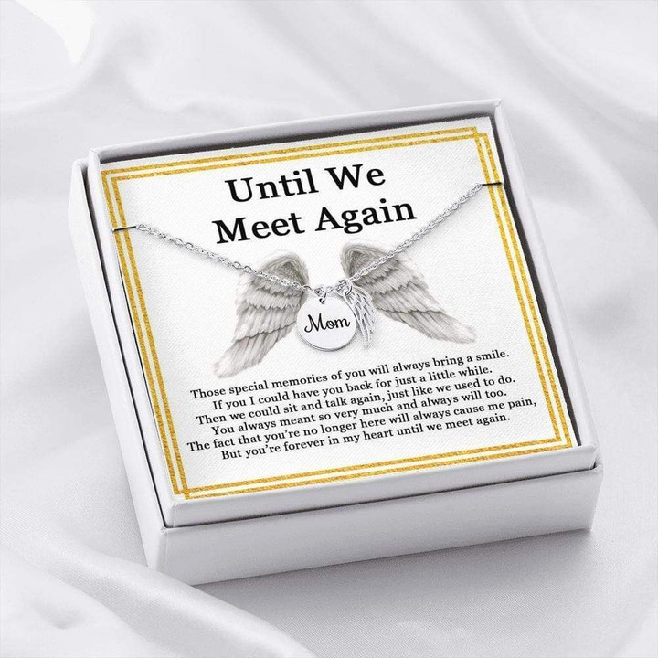 You Always Meant So Very Much Angel Wings Necklace Memorial Gift For Dad