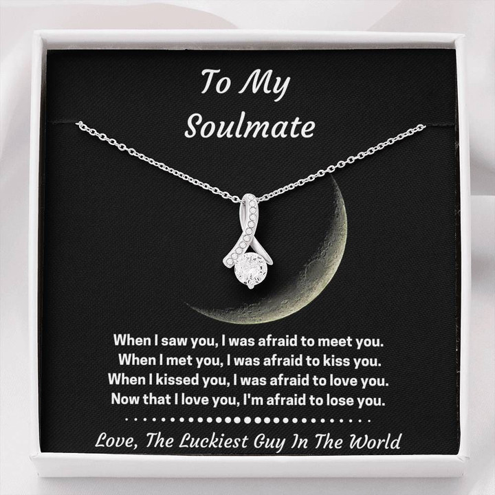 Giving Soulmate I'm Afraid To Lose You Alluring Beauty Necklace