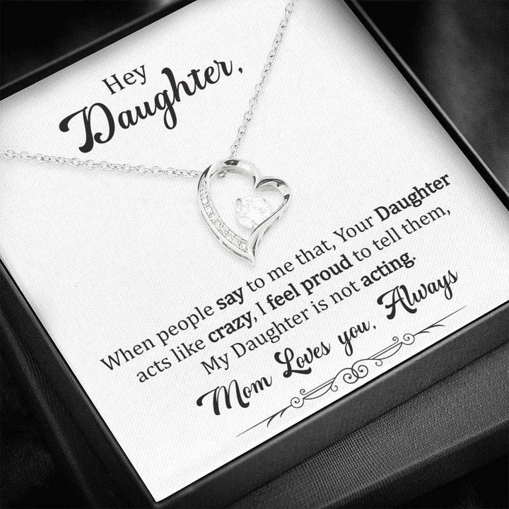Mom Loves You Always Forever Love Necklace For Daughter