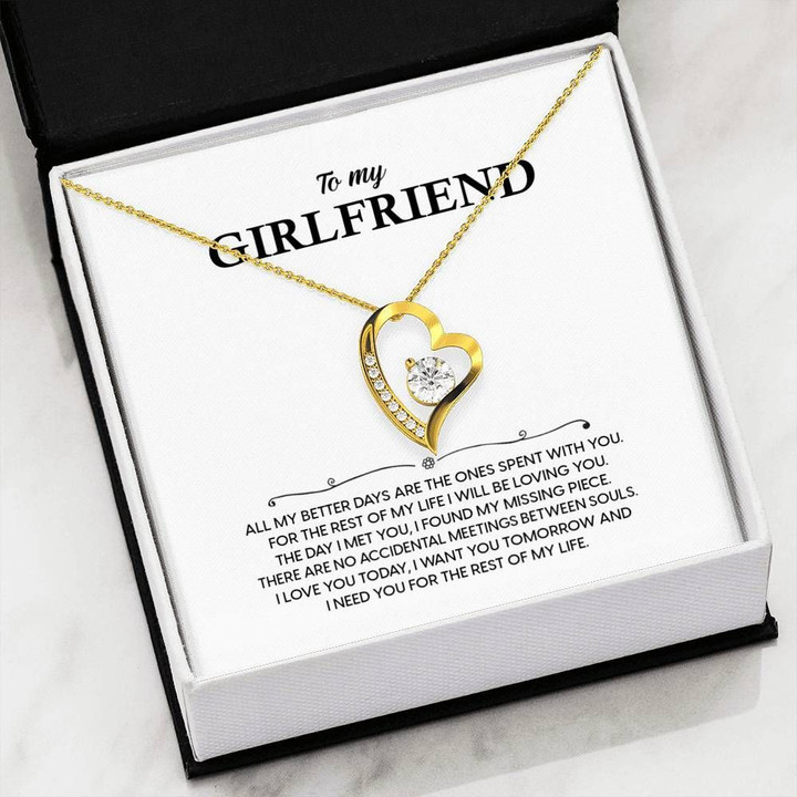 Need You For The Rest Of My Life Forever Love Necklace For Girlfriend