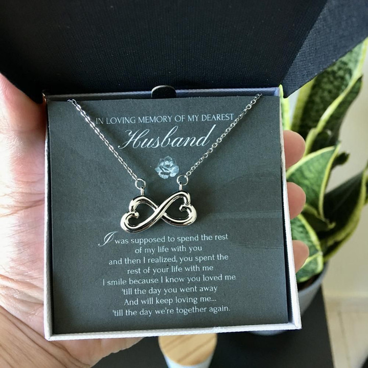 Spend The Rest Of My Life With You Infinity Heart Necklace For Husband