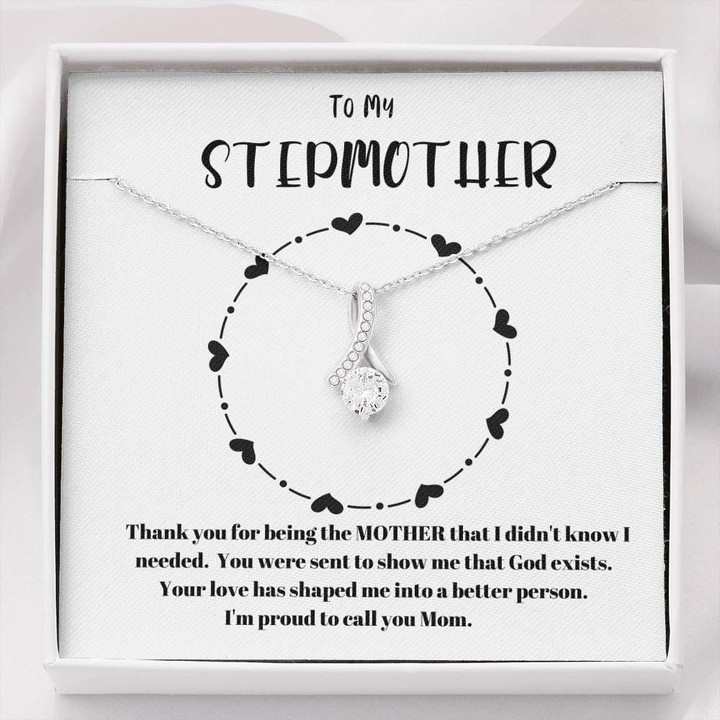Thanks For Being The Mother Alluring Beauty Necklace Giving Stepmother