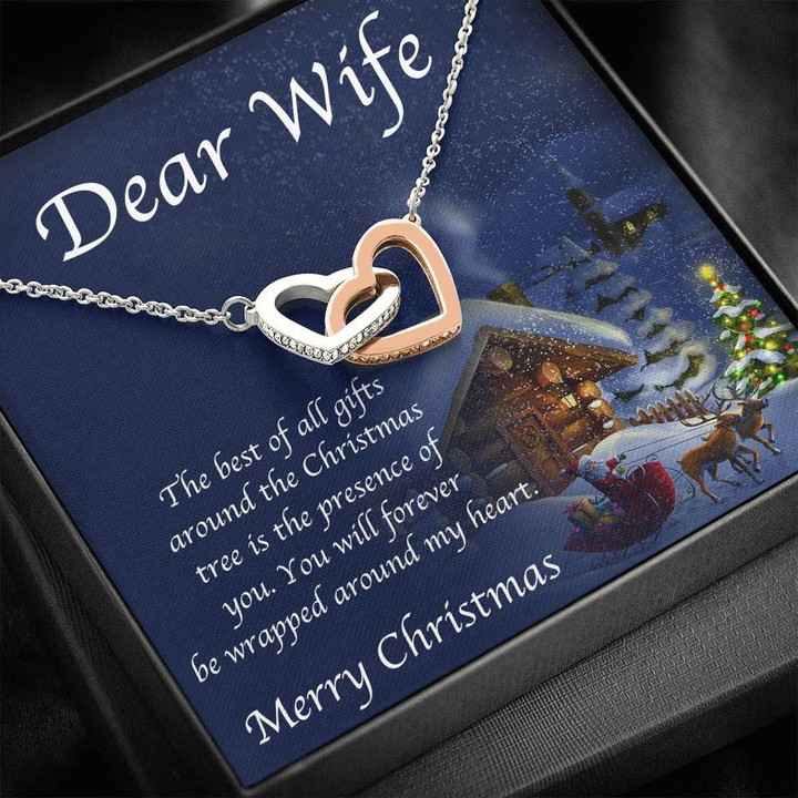 The Presence Of You Interlocking Hearts Necklace For Wife